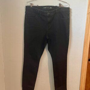 Old Navy Rockstar Super Skinny Black Jeans Size 14 Short Plus Size